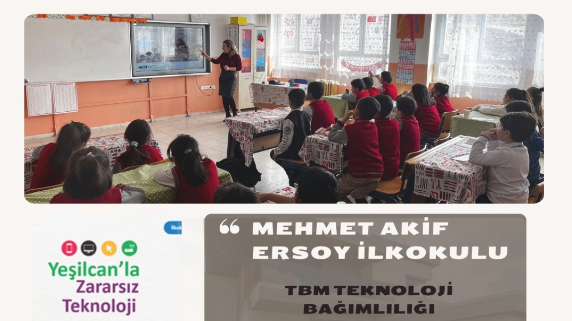Mehmet Akif Ersoy İlkokulu'nda 1. ve 2. Sınıf Öğrencilerine TBM Teknoloji Bağımlılığı Eğitimi Verildi.