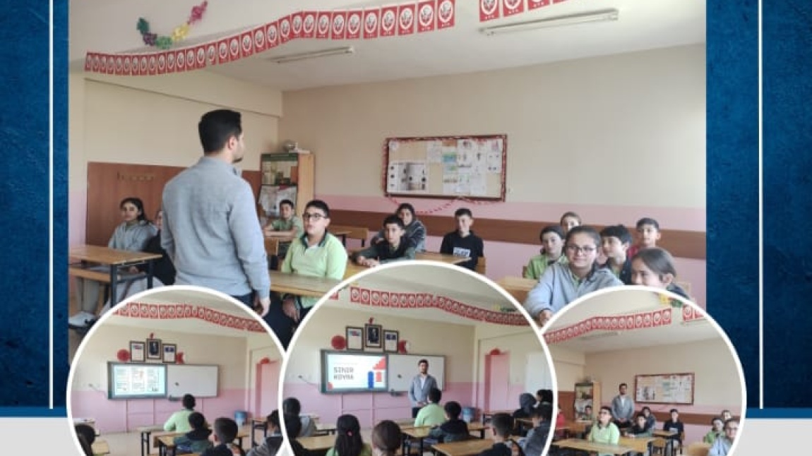  Yozgat / Kadışehri Şehit Nuri Çelik Ortaokulu 6 ve 7. sınıf öğrencilerimize 15.04.2024 tarihinde Yerel Hedef: Sınır Koyma ve Genel Hedef: Psikolojik Sağlamlık konularında seminer çalışması gerçekleştirilmiştir.